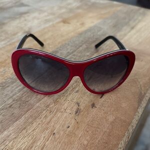 Kate Spade Red Cat-Eye Sunglasses
